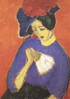 Alexei Jawlensky Woman with a Fan (mk09) china oil painting image